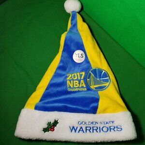 Golden State Warriors Santa Hat 2017 Champion Forever Collectibles Dub Nation